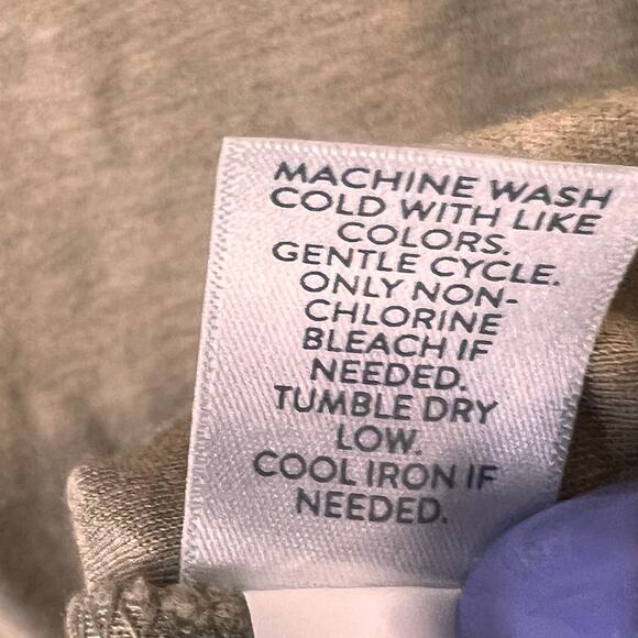 J Jill Simply Supima Tunic Top Womens 1X Tan Crew Neck Drop Shoulders Relaxed - Picture 12 of 14